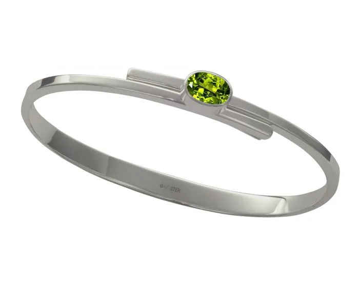 Ed Levin Sterling Silver Urban Swing Gemstone Bracelent