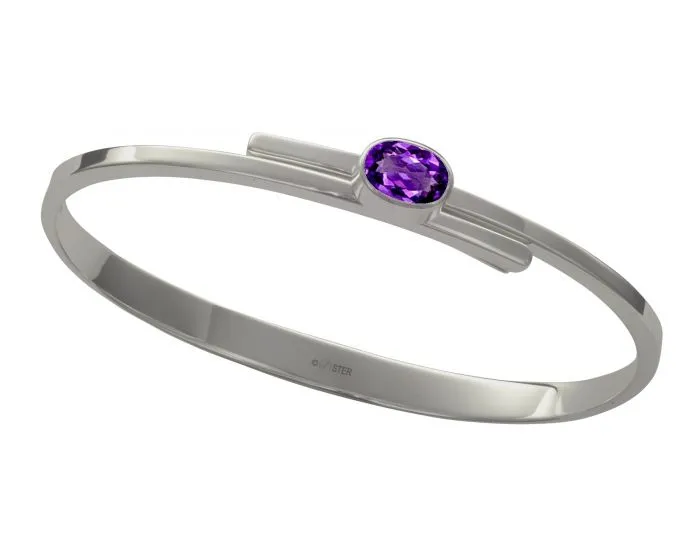 Ed Levin Sterling Silver Urban Swing Gemstone Bracelent