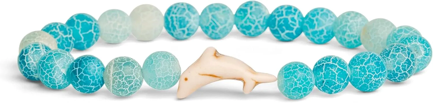 Fahlo Dolphin Tracking Bracelet, Elastic, supports FIU Marine Conservation, one size fits most for Men and Women