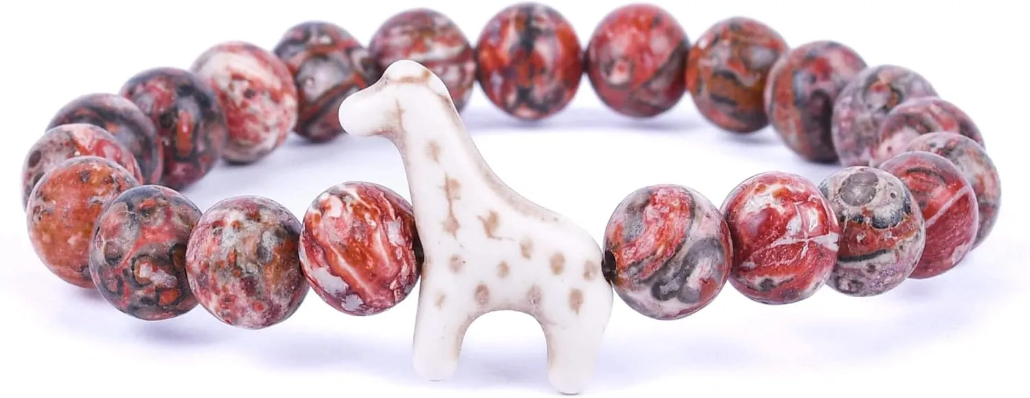 Fahlo Giraffe Tracking Bracelet, Elastic, supports Somali Giraffe Project, one size fits most for Men and Women