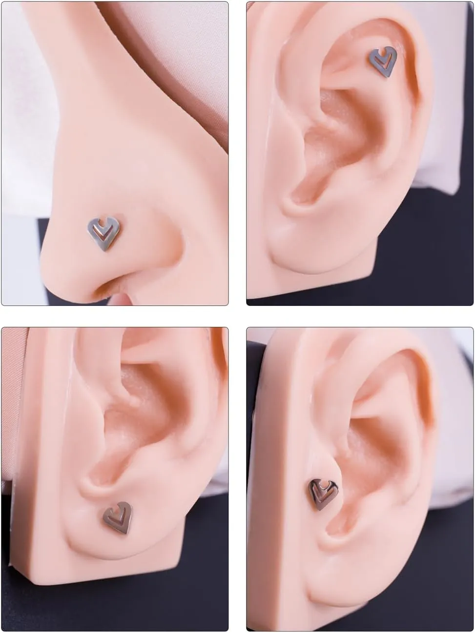 FANSING Devil Labret Studs Threadless Push Pin Earrings 316L Surgical Steel Piercing Jewelry