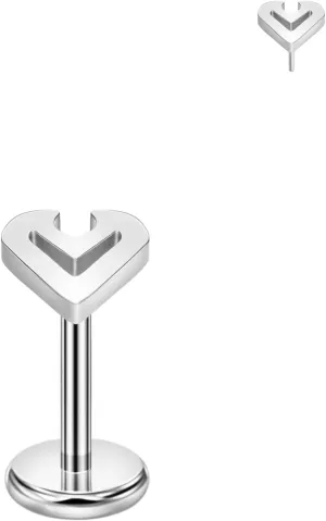 FANSING Devil Labret Studs Threadless Push Pin Earrings 316L Surgical Steel Piercing Jewelry