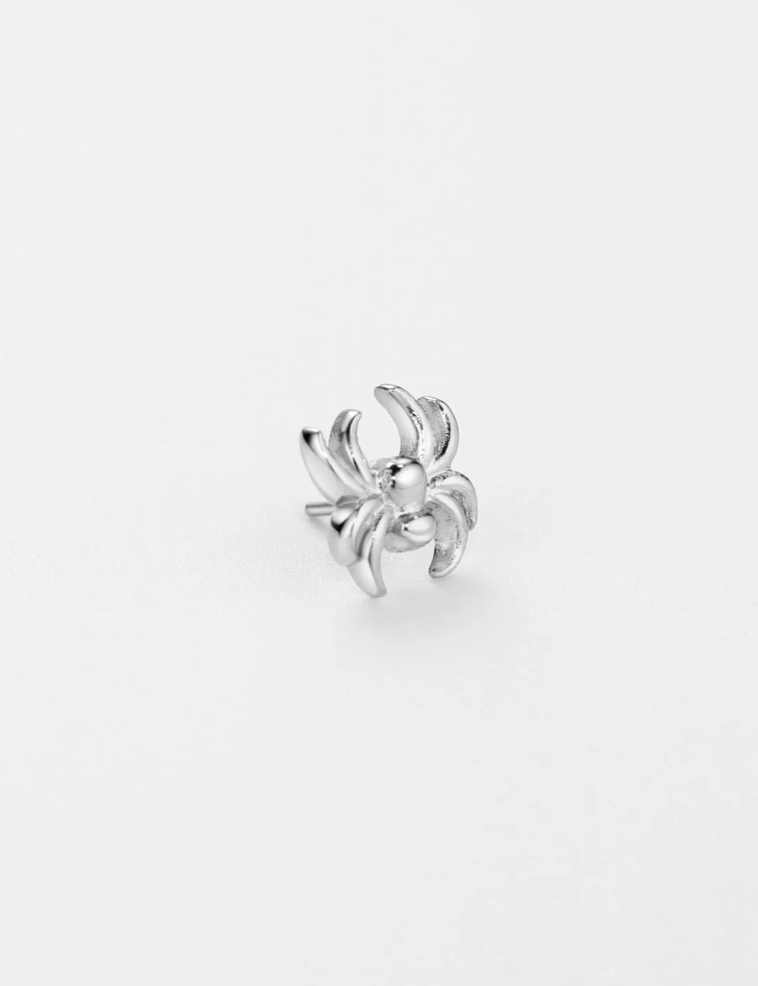 FANSING Spider Labret Studs Threadless Push Pin Earrings 316L Surgical Steel Piercing Jewelry