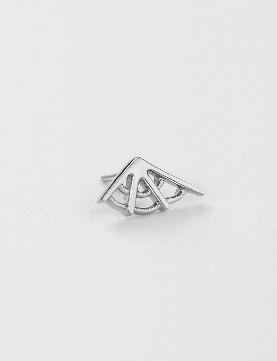 FANSING Spiderweb Nose Rings for Women Men Surgical Steel Cartilage Earring Stud Threadless Labret Studs for Helix Rook Conch Tragus Earlobe for Right Ear Piercings