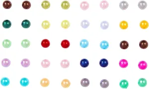 Fashion Color Imitation Pearl Ball Stud Earrings Classic Hypoallergenic Small Stud Earrings Women's fashion jewelry set