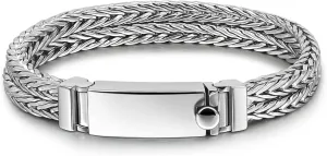 Fashion Men 925 Sterling Silver Byzantine Franco Chain Bracelet 10MM 7 "7.5" 8 "8.5" 9 "9.5 "10" Chopin Chain Link Bangle Solid Silver Man Cuff Fine Jewelry Gift