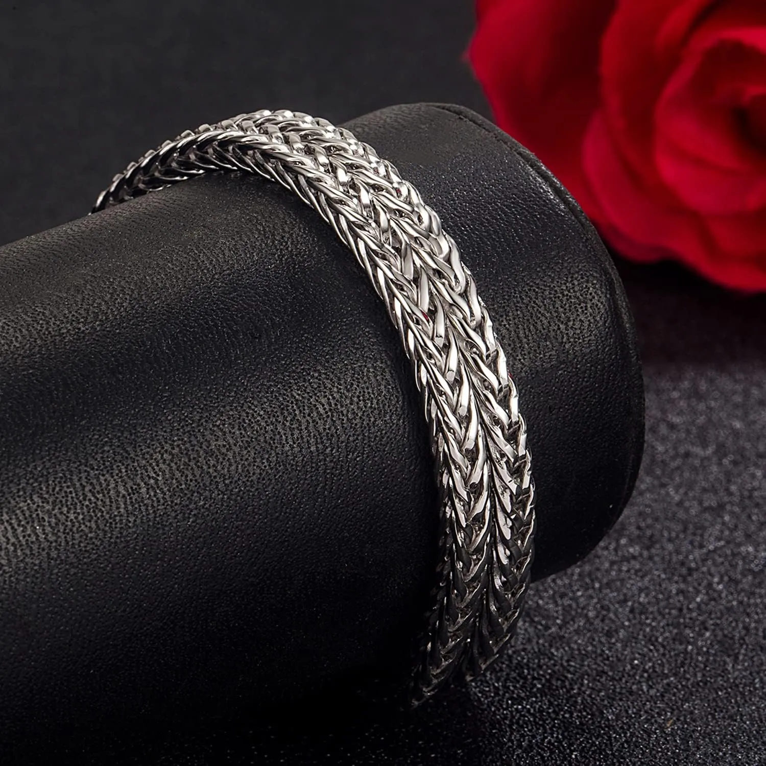 Fashion Men 925 Sterling Silver Byzantine Franco Chain Bracelet 10MM 7 "7.5" 8 "8.5" 9 "9.5 "10" Chopin Chain Link Bangle Solid Silver Man Cuff Fine Jewelry Gift