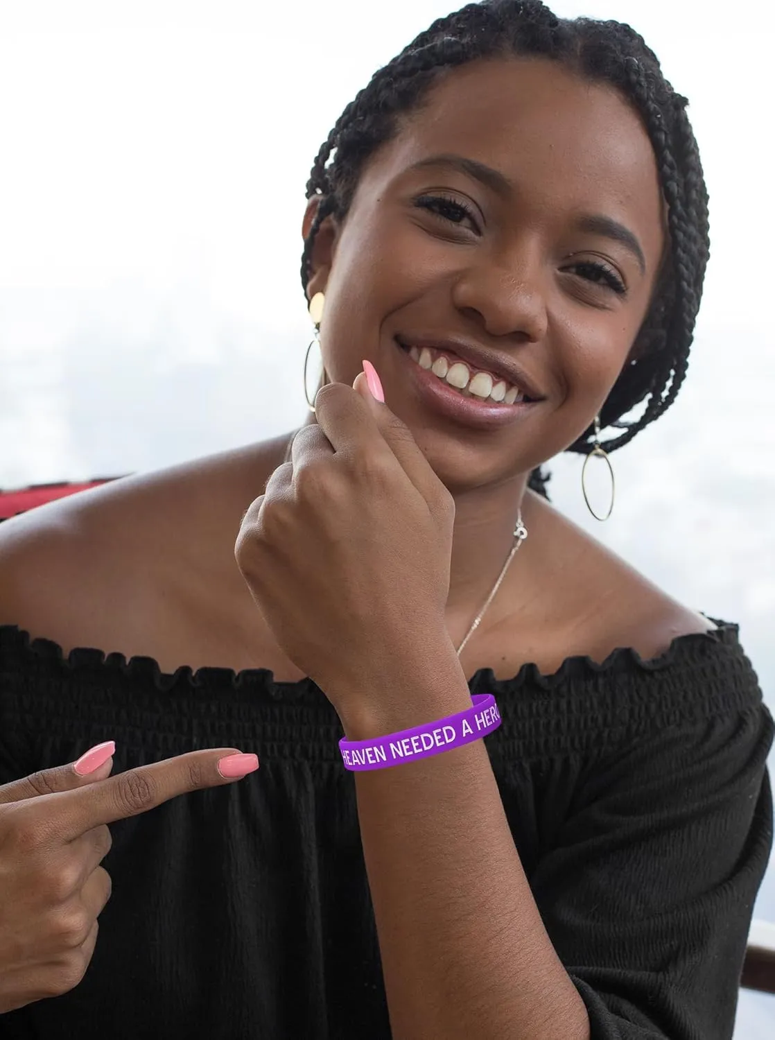 Fight Like a Girl Heaven Needed a Hero God Picked Mine Silicone Wristband Bracelet for Pancreatic Cancer, Lupus, Alzheimer's Disease Awareness (10 Pack) - Purple