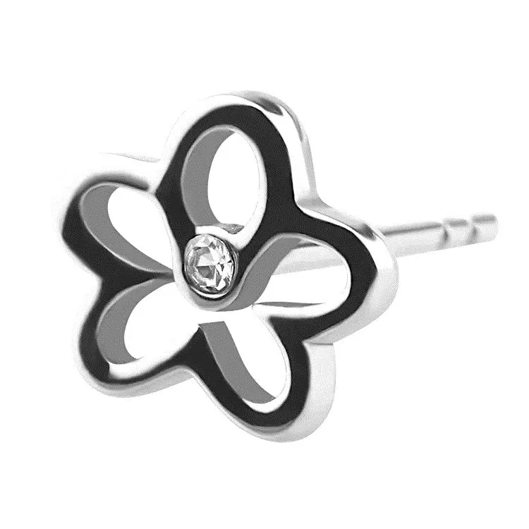 Flower stud earrings
