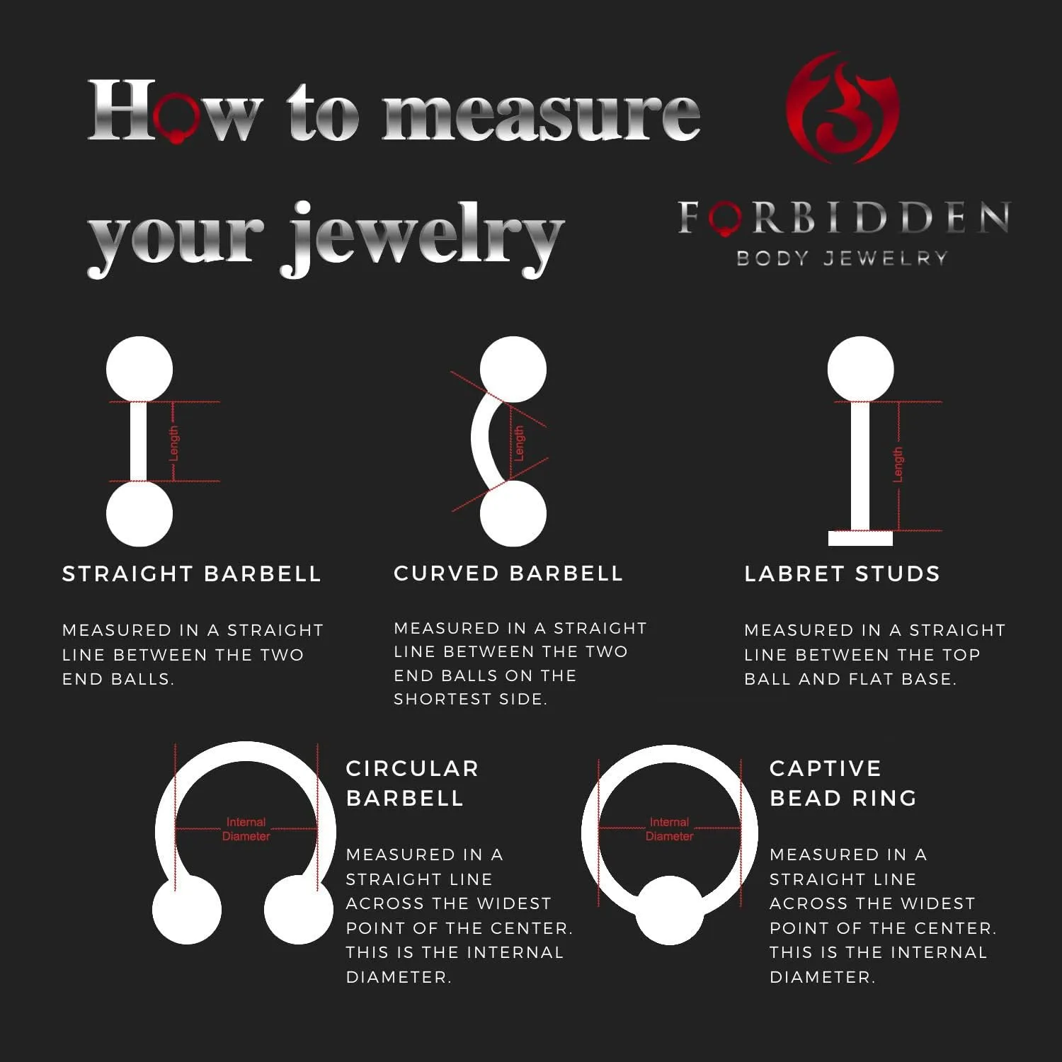 Forbidden Body Jewelry Snake Eyes Piercing Jewelry Tongue, Conch, Belly Button or Eyebrow Rings for Women & Men, 16g Curved Barbell 3mm Solid Ball Ends Surgical Steel Piercing Silver, Choose Your Size