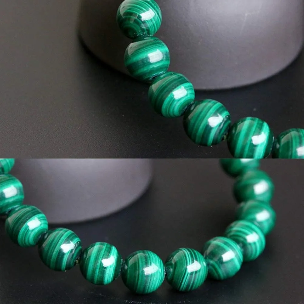 Fozhu Bracelets Set, Buddha Prayer Beads, Bracelet Jewelry, Meditation Prayer Buddha Bead Bracelet Necklace, Peacock Stone Bead Bracelet, Gemstone Energy Crystal Round Bead Couple Jewelry