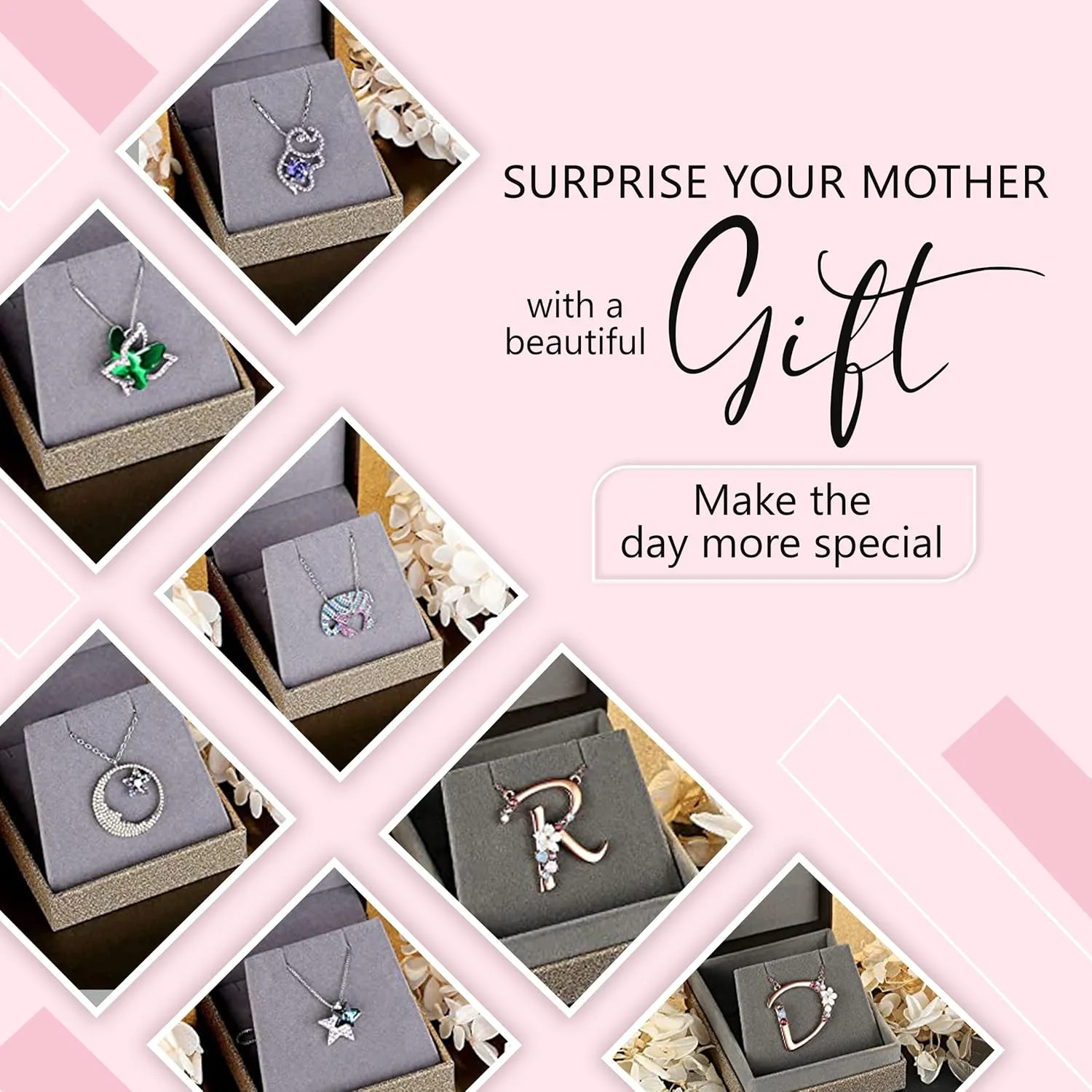 Gift Butterfly Birthstone Crystal Necklace, Silver Tone with 18 2 Chain, Necklace for Mothers Day Anniversary Birthday Gifts for Women and Daughter