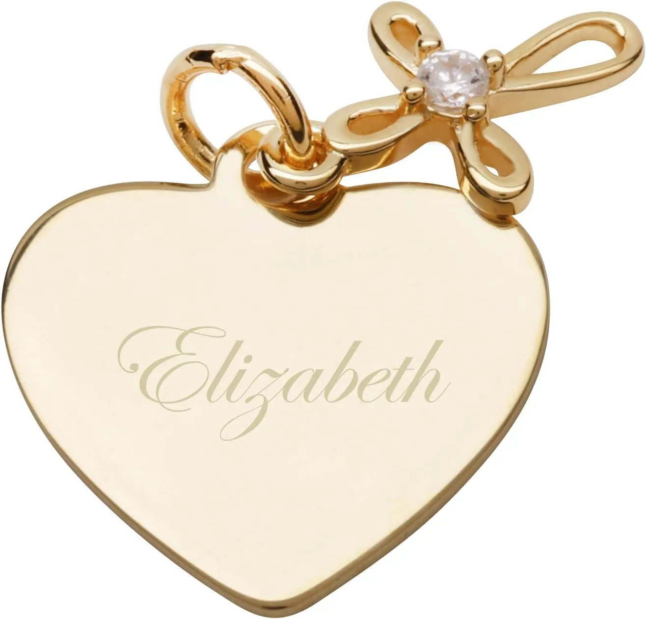 Girl's or Women's Personalized 14K Gold-Plated Cross Bracelet with Heart Plaque, First Communion Gift, Baptism, Custom Engraved Jewelry with Name