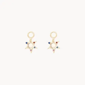 Gold Earring Charm (Sun)