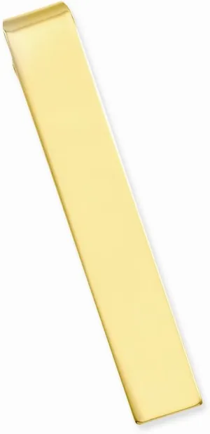 Gold-plated Kelly Waters Polished Tie Bar