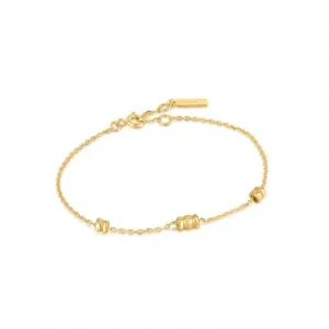 Gold Smooth Twist Chain Bracelet B038-01G