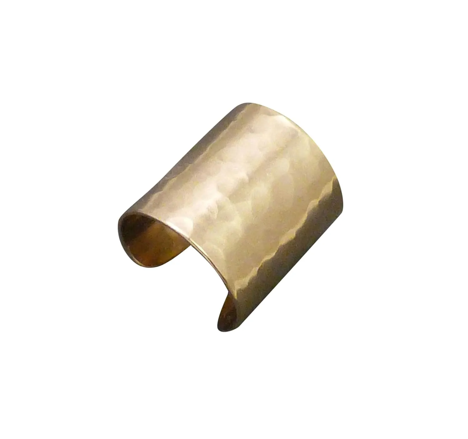 Golden Glow Ear Cuff Very Wide NuGold Brass Ear Wrap Band