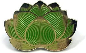 Golden Lotus Flower Enamel Pin