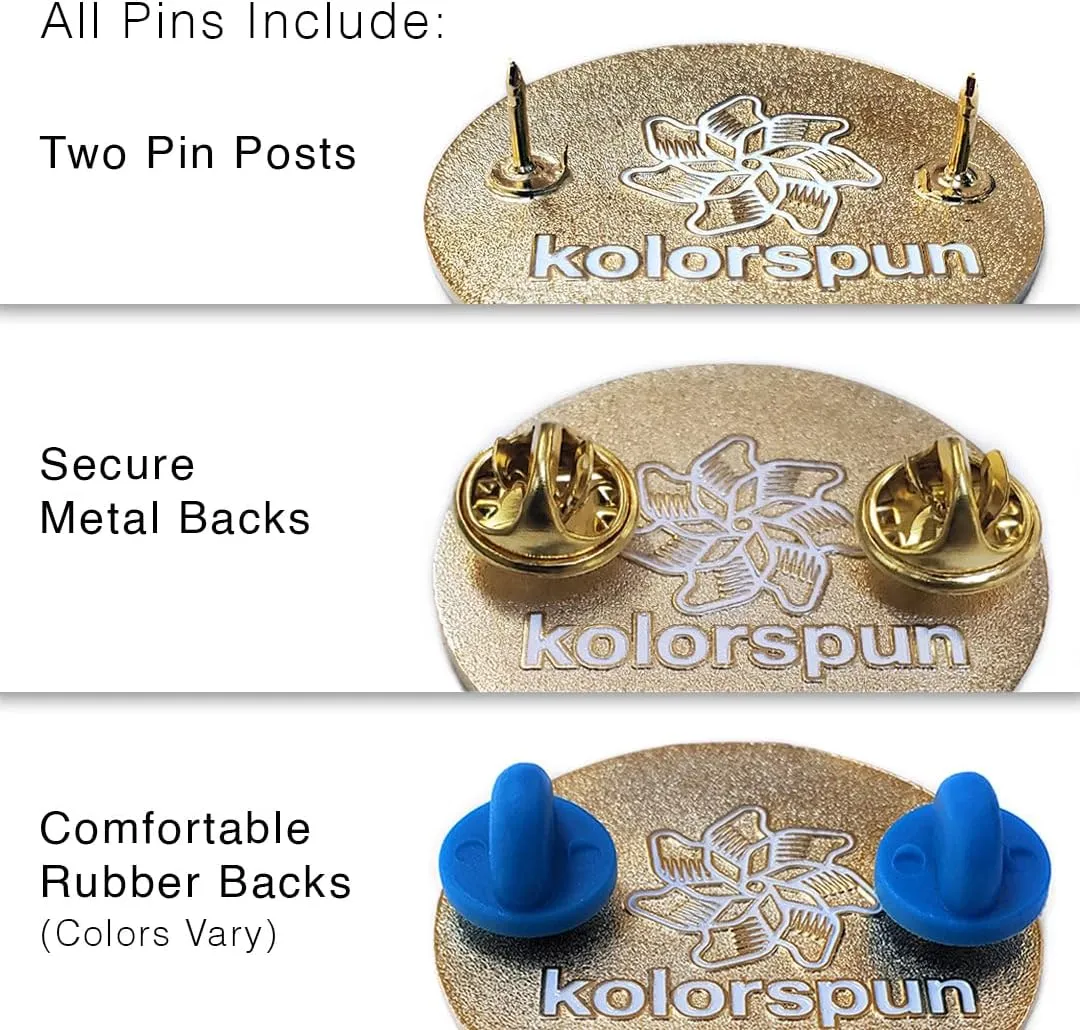 Golden Lotus Flower Enamel Pin