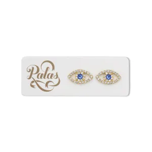 GOLDEN SOUL EVIL EYE EARRINGS