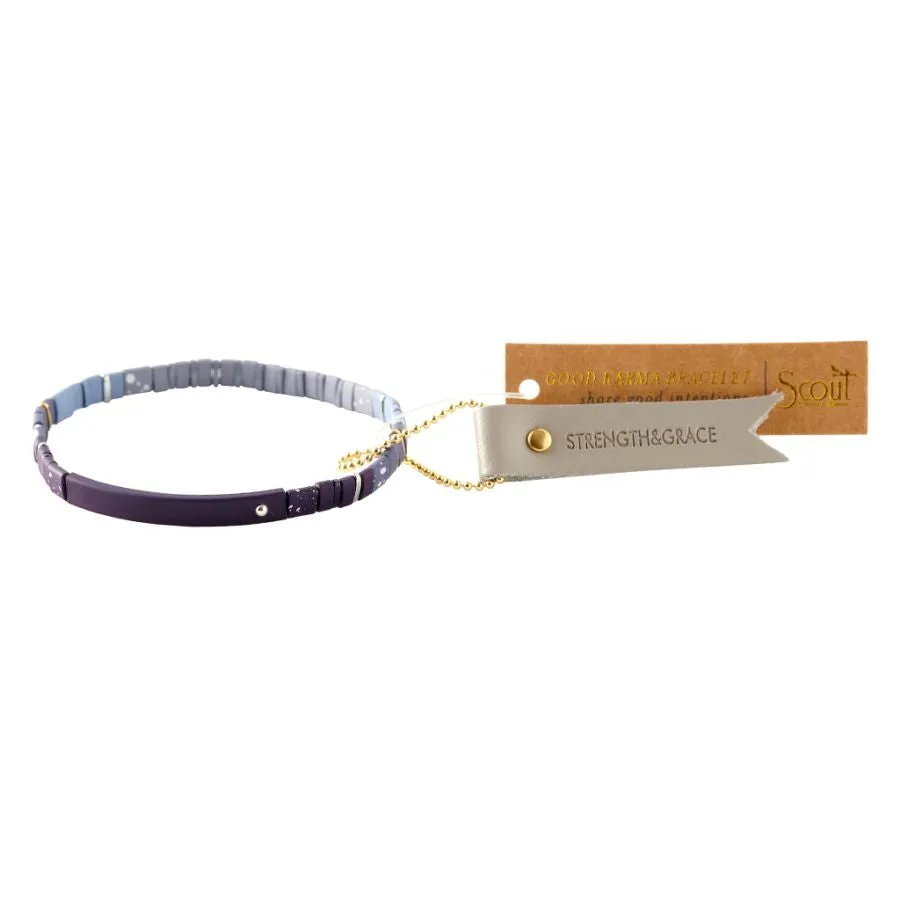 Good Karma Ombre Bracelet | Strength & Grace Midnight/Silver