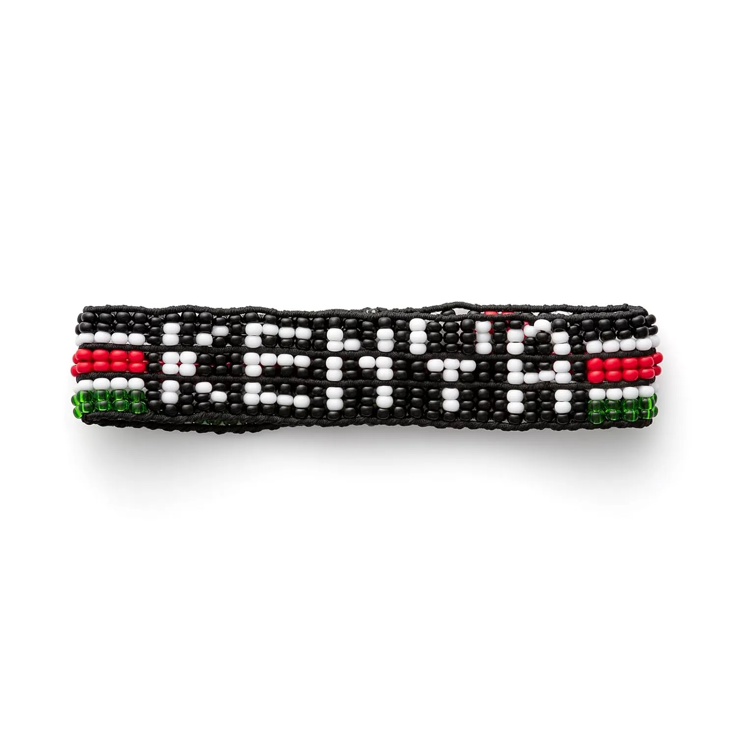 Handmade Kenya Flag Beaded Bracelet - Adjustable and Expandable, Perfect for Teenagers and Adults with Smaller Arm Sizes (Kenya)