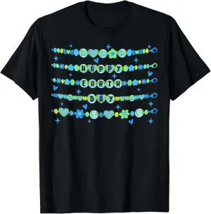 Happy Earth Day Friendship Bracelet Environmental Awareness T-Shirt