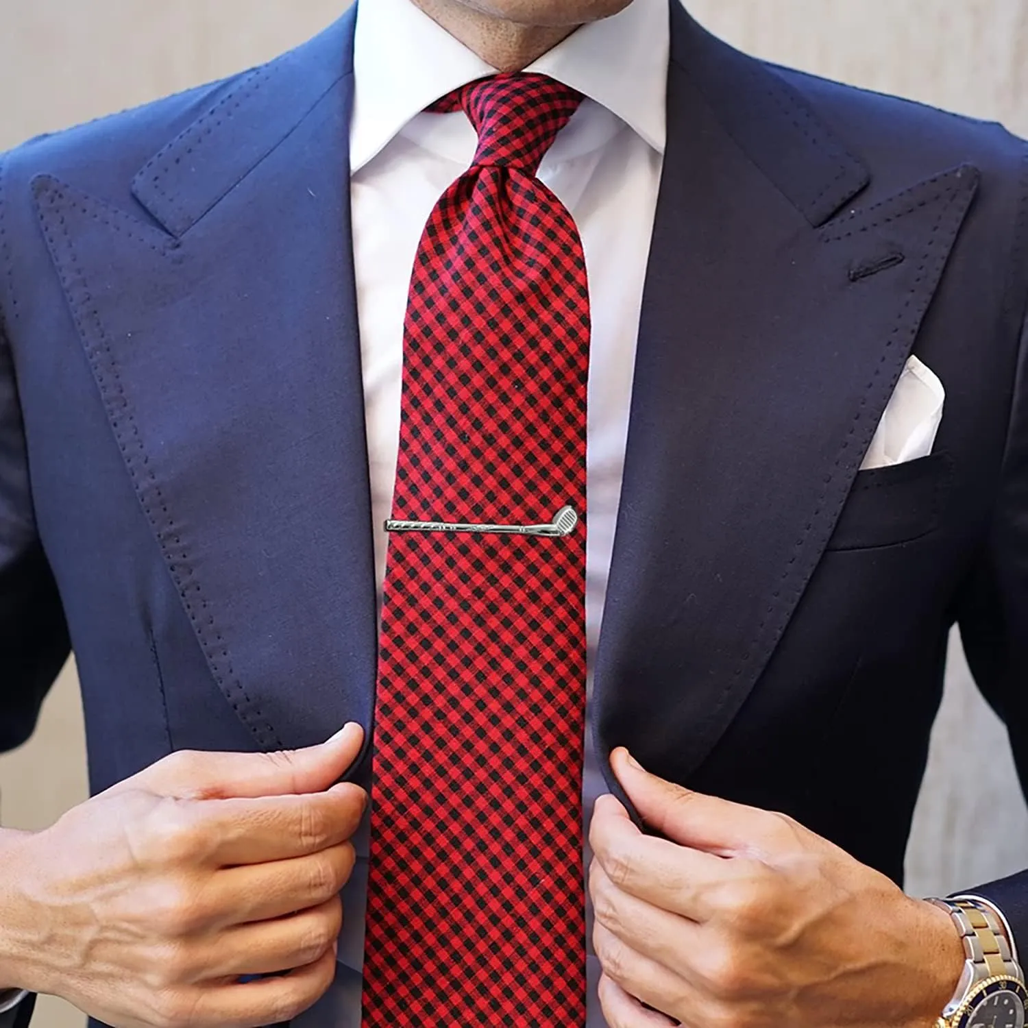 HAWSON 2 inch Tie Clip for Men-Novelty Sport Necktie Bar Clip,Tie Pin,Special Interesting Gift for Men