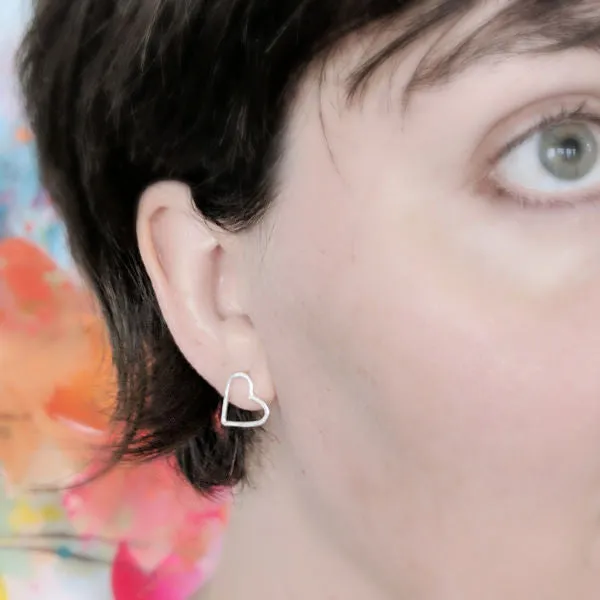 Heart Stud Earrings