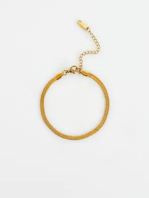 Herringbone Gold Bracelet