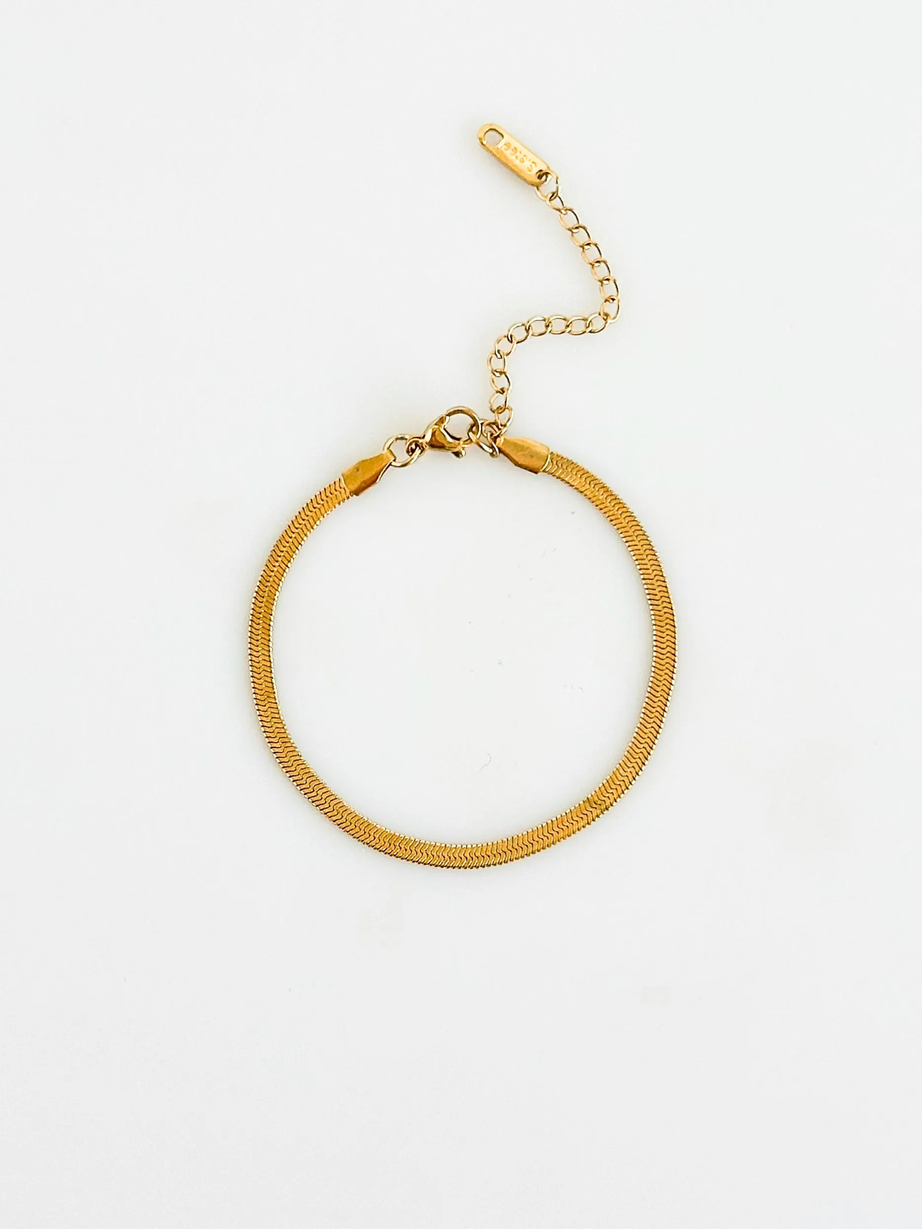 Herringbone Gold Bracelet