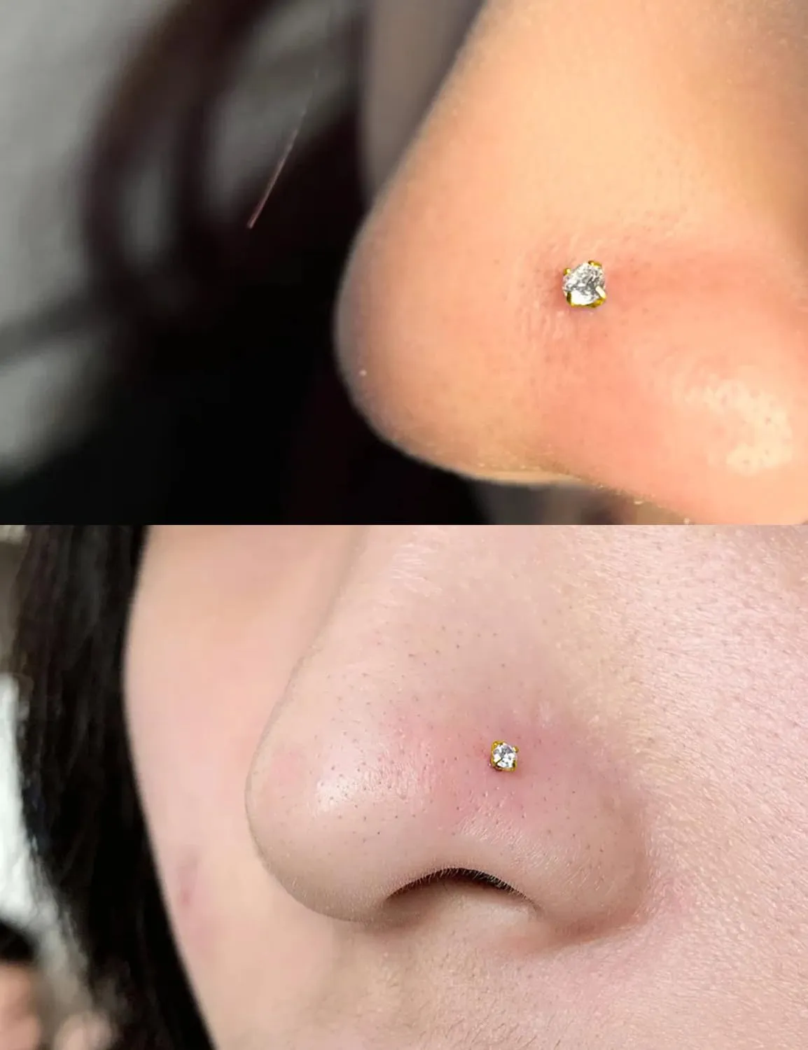 Hoeudjo Nose Studs Surgical Steel Cubic Zirconia Nose Rings Kit for Women Men Screw & Bone & L Shaped Nostril Rings Piercing Jewelry 20 Gauge 16 Pieces
