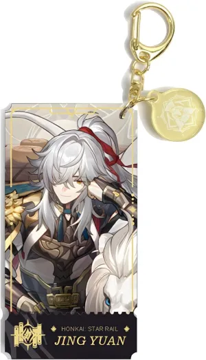 Honkai Star Rail Character Acrylic Keychain - 3.54" x 1.85" Waterproof and Scratch-Resistant Design