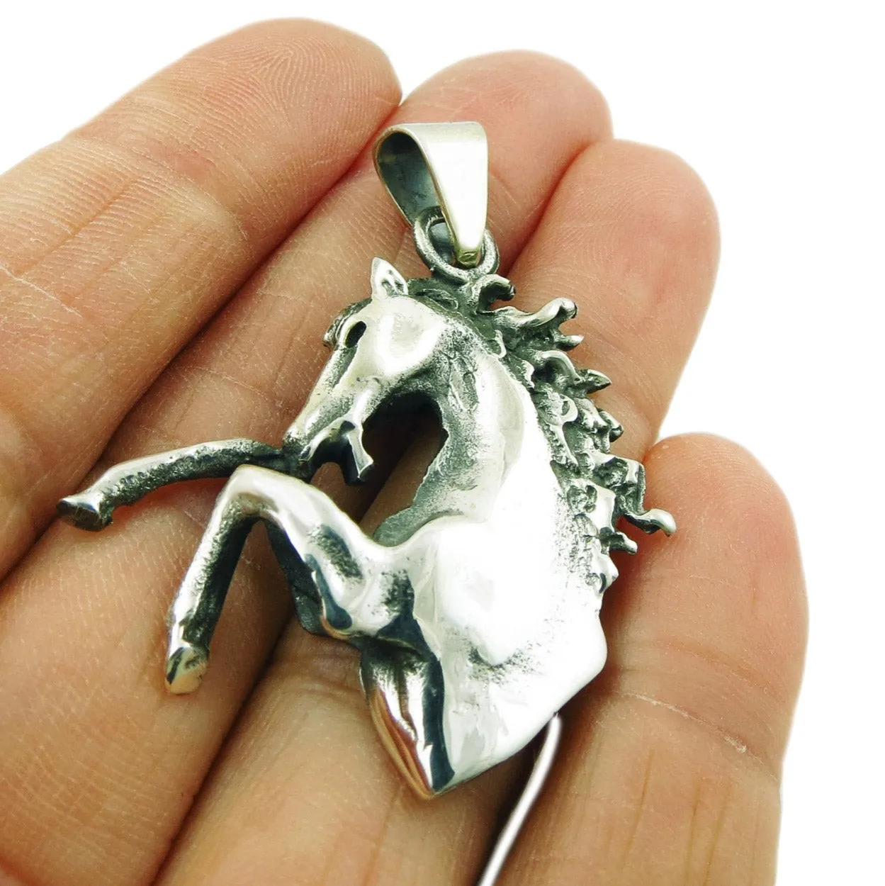 Horse Head 925 Sterling Silver Pendant