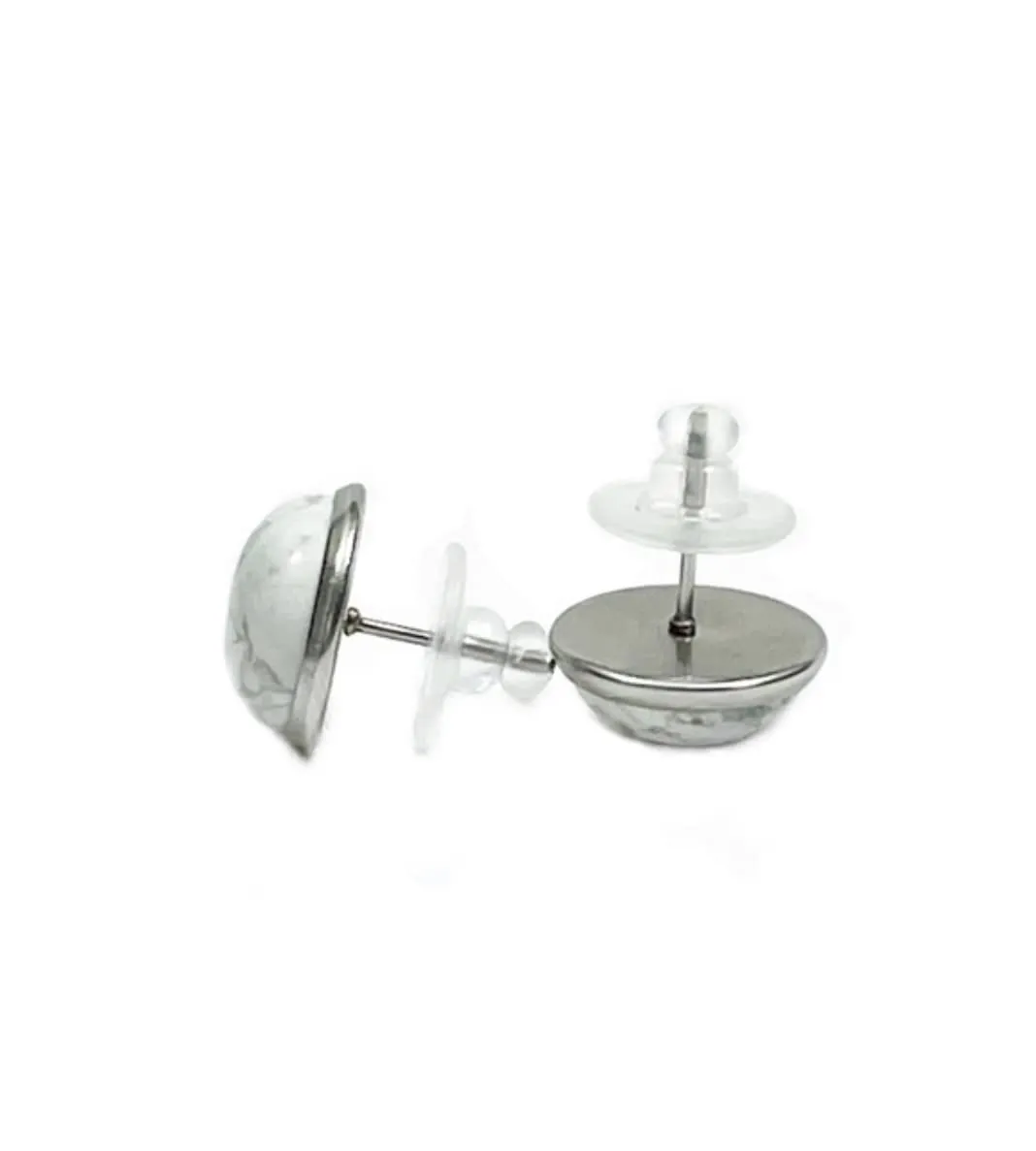 Howlite 12 mm Studs