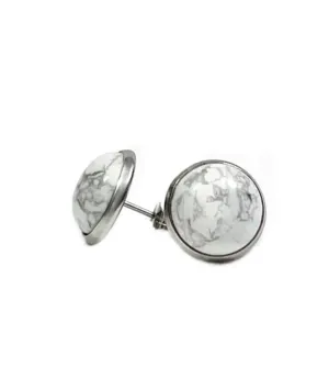 Howlite 12 mm Studs