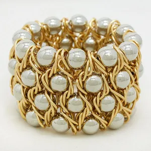 iLLASPARKZ Chain Mesh Pearl Bracelet
