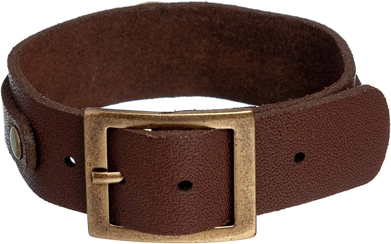 Intercession St Benedict Genuine Leather Protection Bracelet - Made in Brazil