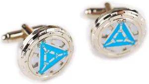 Iron Man Heart Vibranium Reactor Arc Glow Suit Cufflinks Cuff Links Set Pair