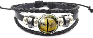 JczR.Y Classic Cat Eyes Crystal Jewelry Sets Dragon Eyes Moon Shape Necklace Bracelet Earrings for Women Fashion Jewelry