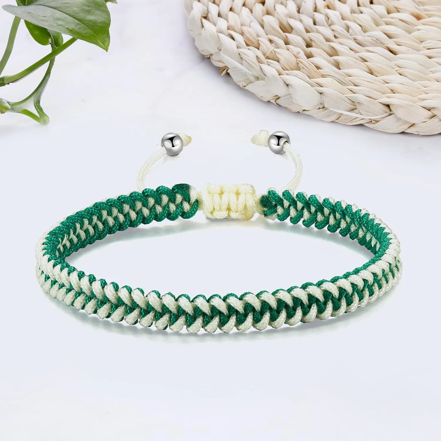 JENDEAR SHINE Braided Bracelet Ladies Men, Adjustable Rope Bracelet, Birthday Friendship Couple Gifts Handmade Jewelry