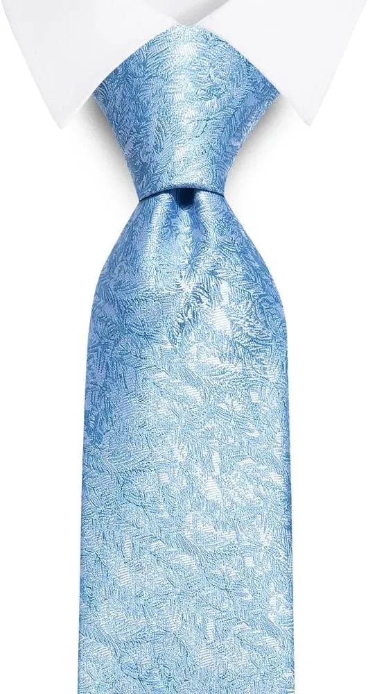 joy alice Ties Set Men Mixed Color Necktie Handkerchief Cufflinks Brooch 3.15 Formal