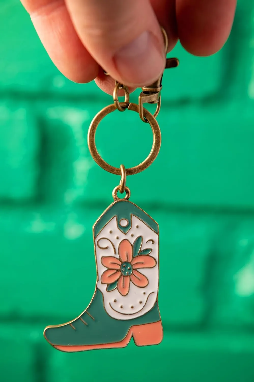 Karma Gifts, Womens Enamel Keychains, Mushroom 2x2.75