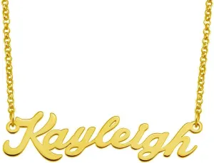 Kayleigh Name Necklace Custom Personalized in Gold Plate Gift for Women Couple