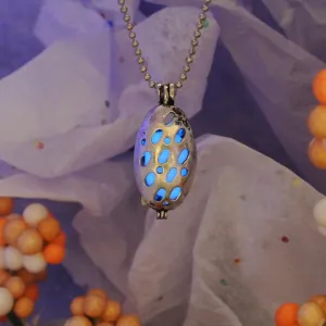 Ladybug Glow in the Dark Necklace Jewelry Pendant Steampunk Fairy Magical (Blue)