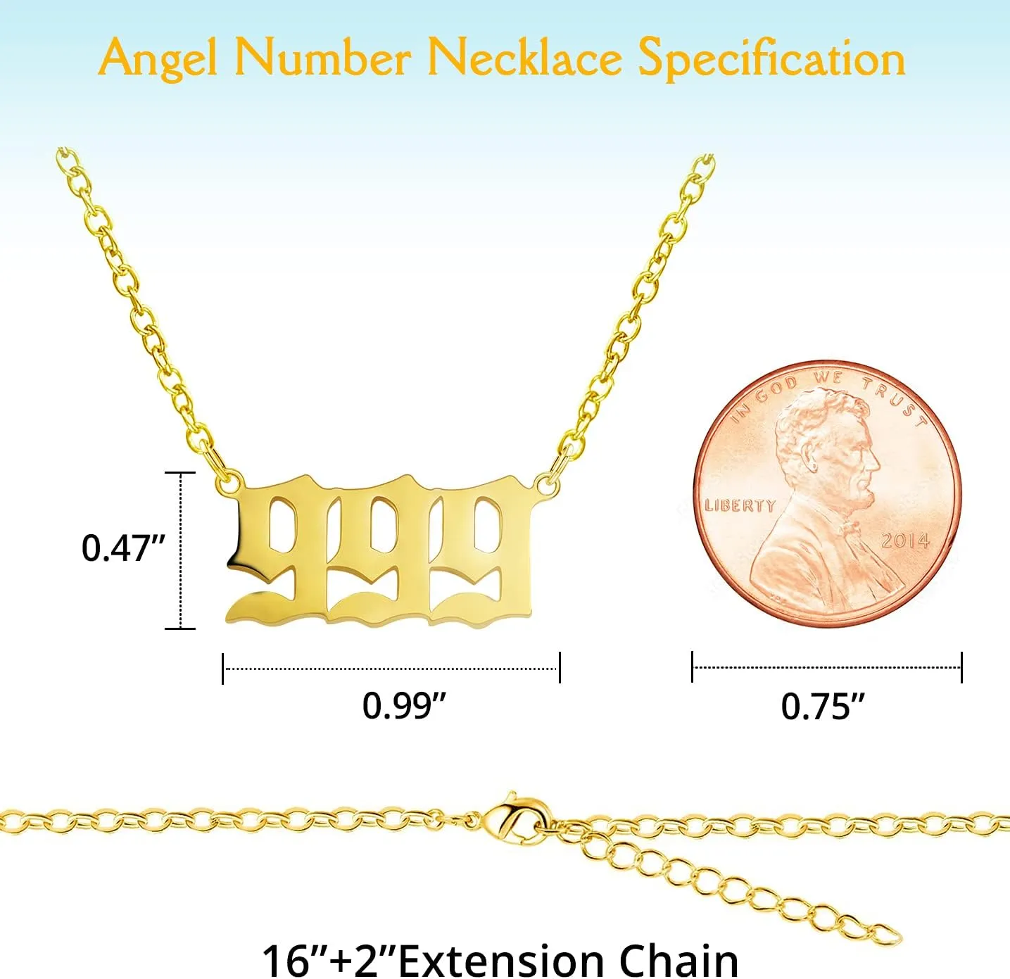 LAOYOU 2pcs Pack Angel Number Necklace For Women, Gold Silver 000 111 1111 222 333 444 555 666 777 888 999 Angel Numbers Necklace For Girls Numerology Jewelry Hypoallergenic Non Tarnish