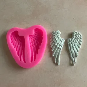 Large Angel (or Devil) Wings polymer clay resin silicone clay and food safe mold