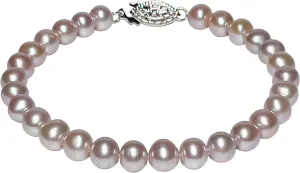 Lavender Freshwater Cultured Pearl Bracelets 6-8 Inch for Women AA Quality 5-8mm Lavender Bracelet Sterling Silver Clasp - Orien Jewelry