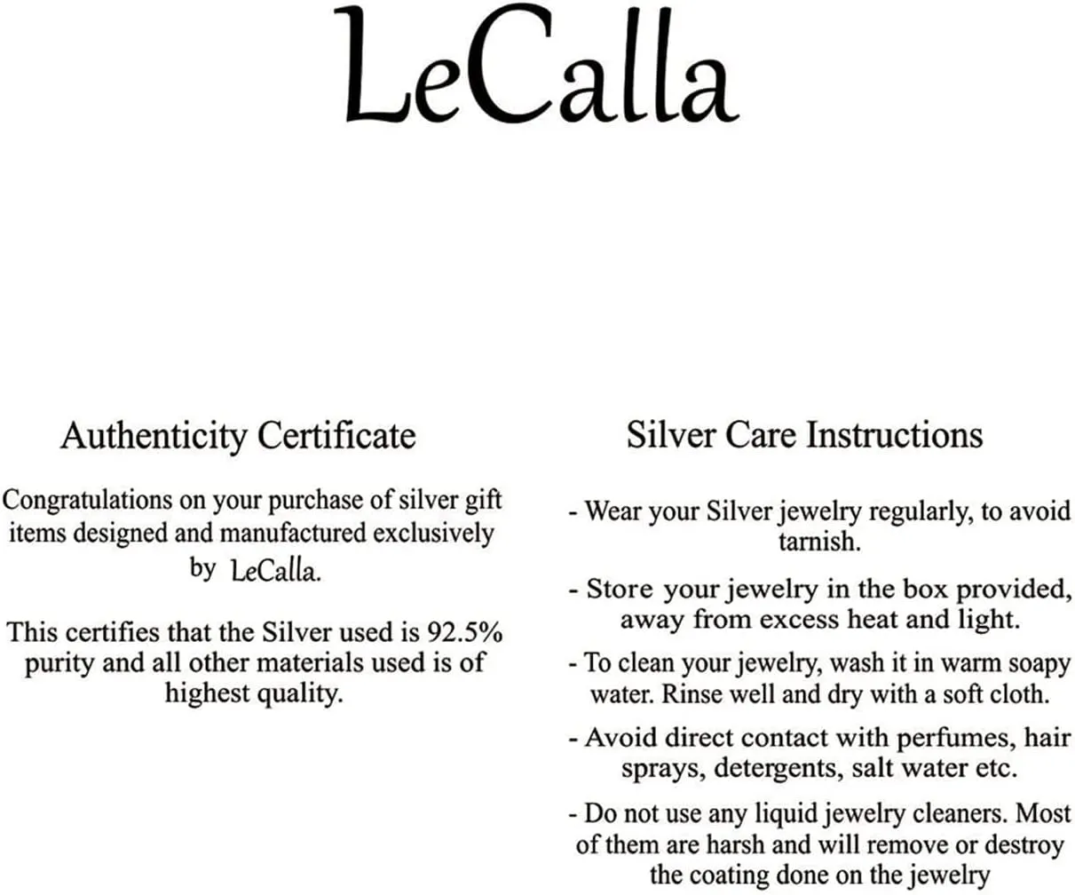 LeCalla 925 Sterling Silver CZ Stud Earrings Lightweight Classic Geometric Micro Pave Cubic Zirconia Stud Earrings for Women Teen