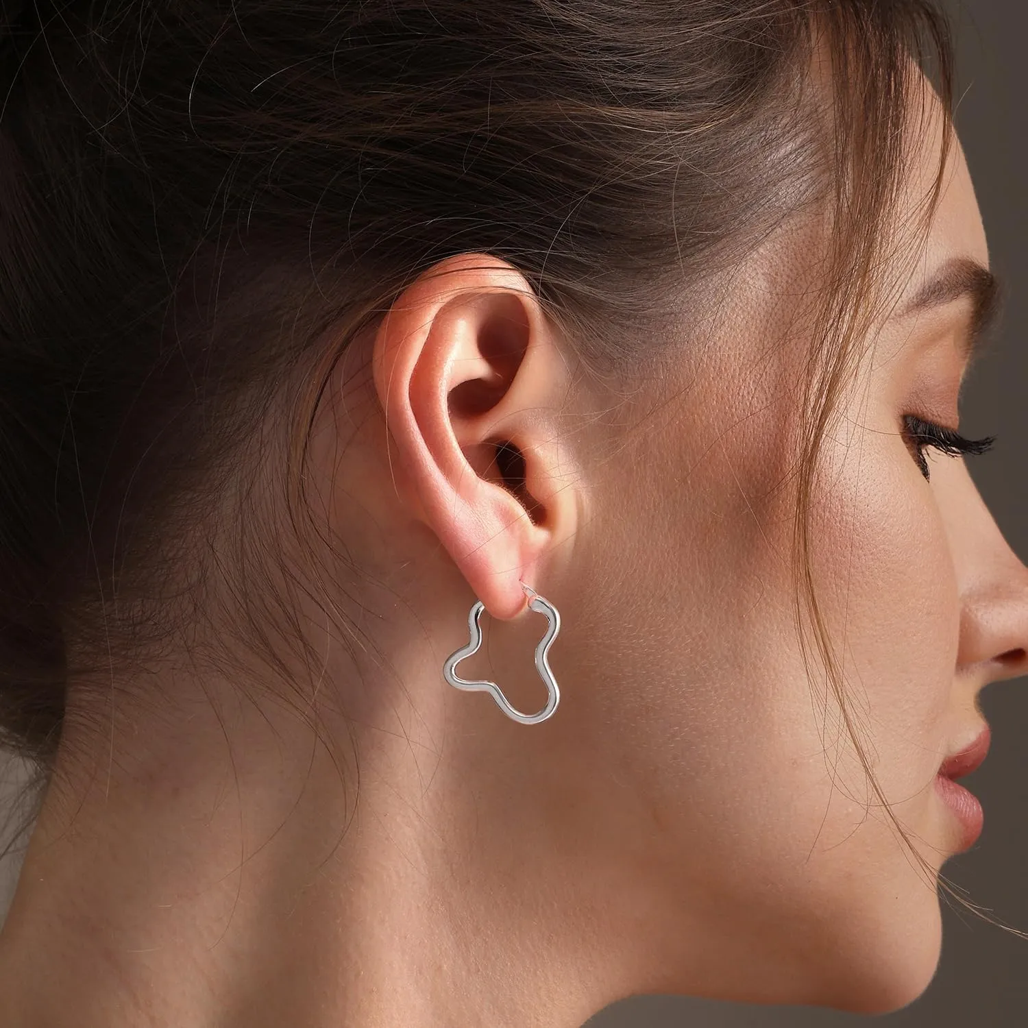 LeCalla 925 Sterling Silver Twisted Hoop Earrings for Women | Lightweight Hypoallergenic Handmade Classic Twist Click-Top Hoop Earrings